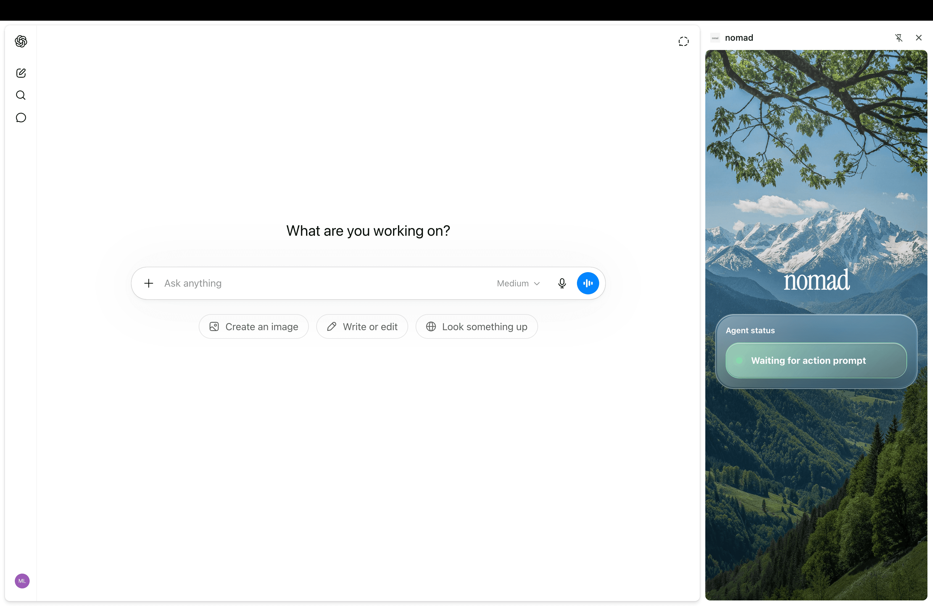 Nomad AI agent permission interface